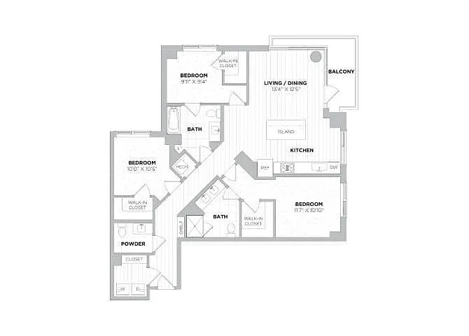 Floor plan Dylan 3A.A