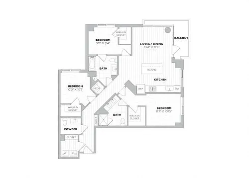 Floor plan Dylan 3A.A