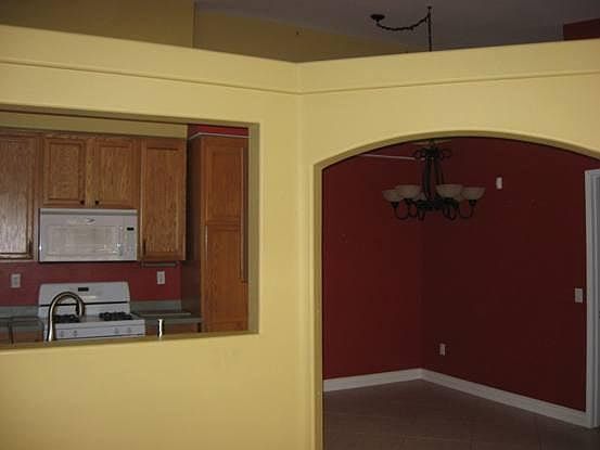 Archway to dining area