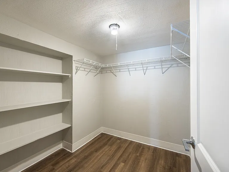 Closet With Wooden Floors