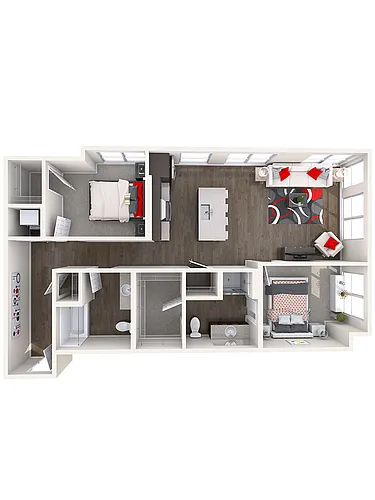 Floor plan C1 2X2