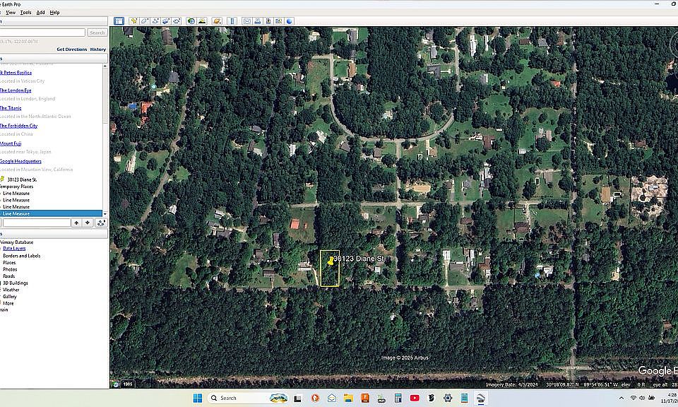 2024 Google earth imagery