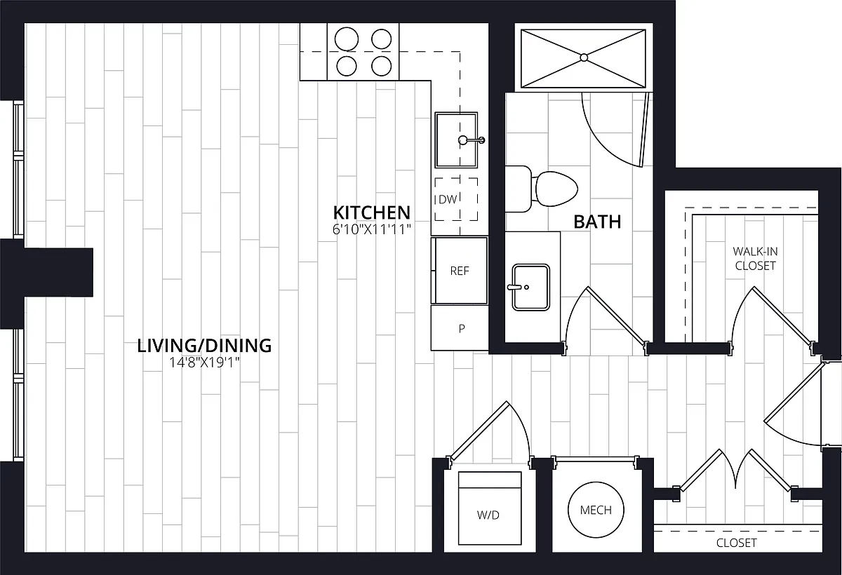 Floor plan Studio-S06