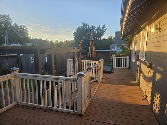 Back Deck and Hot tub (deck railing to be repainted before move-in)