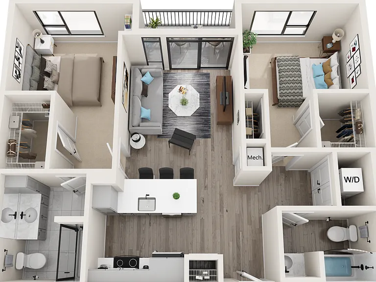 Taurus - 2 Bedroom, 2 Bathroom