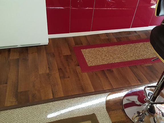 new wood floor kitchen