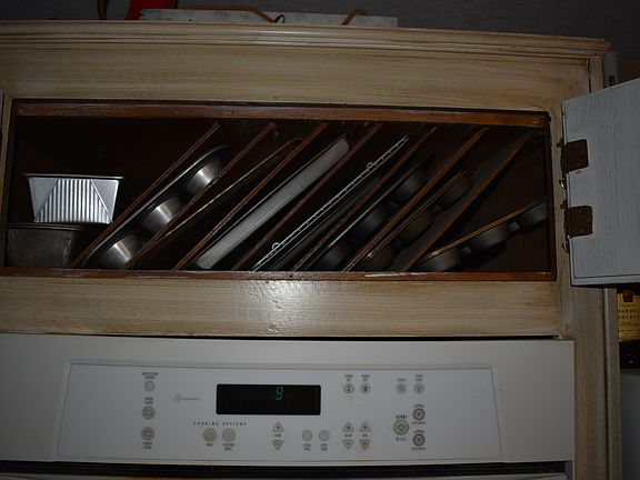 organizer above double oven