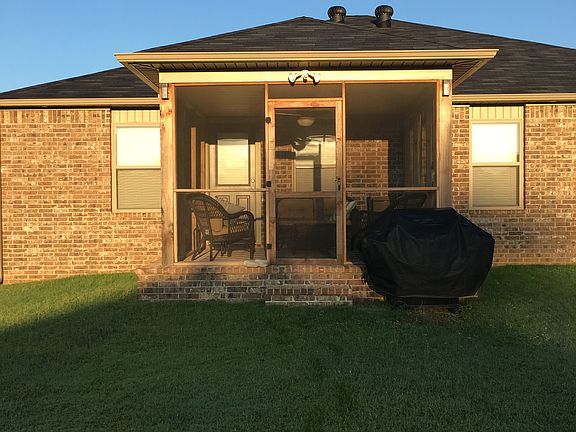 Covered back patio 