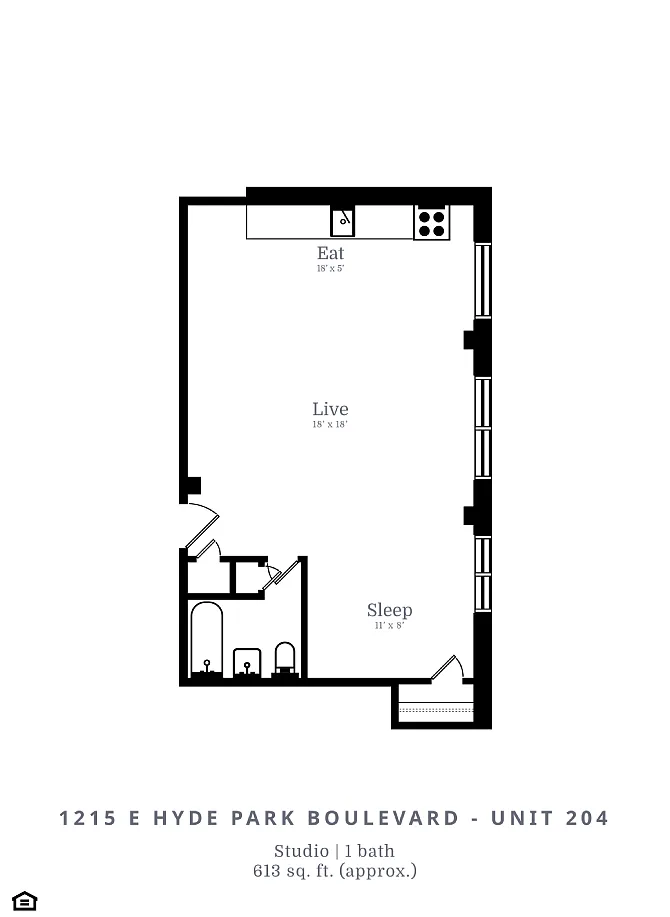 Floor plan Studio (A1)
