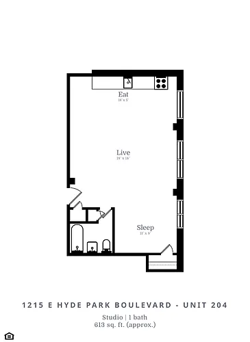 Floor plan Studio (A1)
