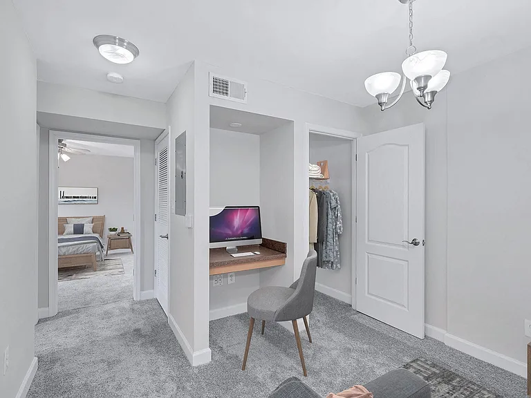 Optional built-in desk