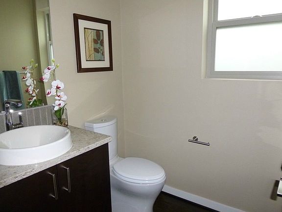half bath off of living room