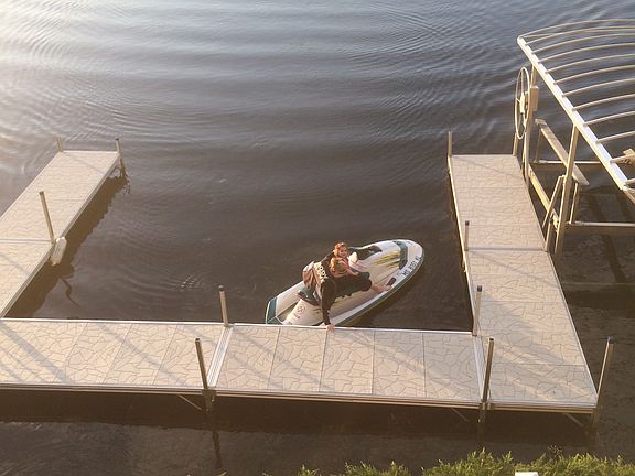 Over 60' of dock space