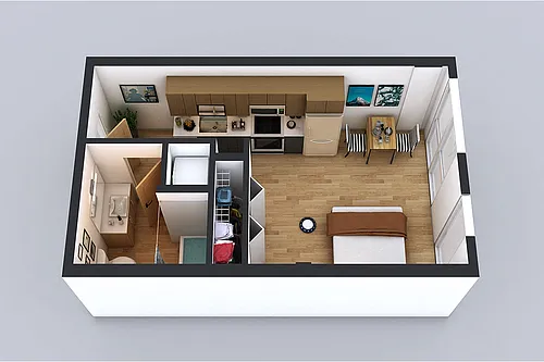 Floor plan S Studio