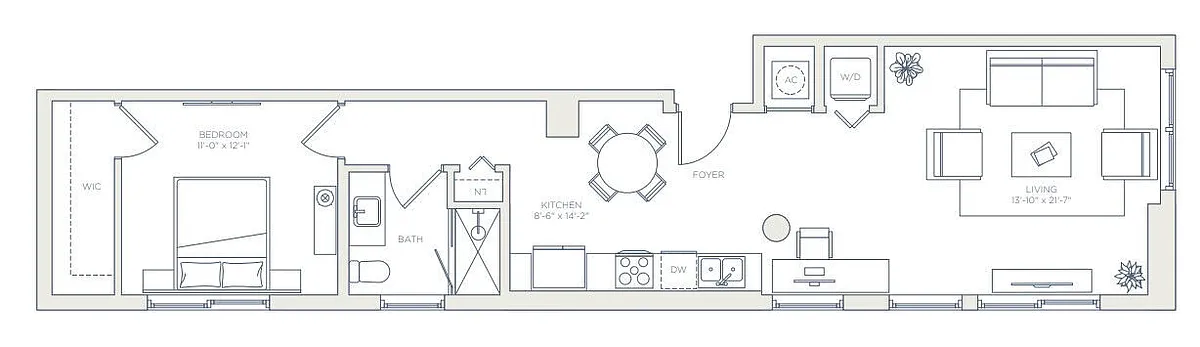Floor plan West - A3