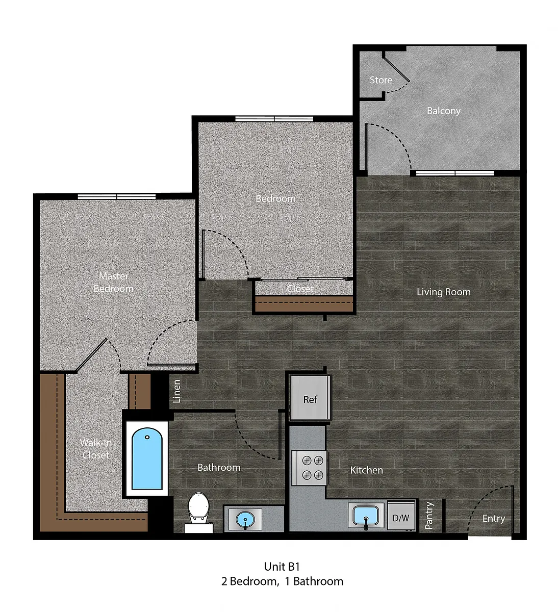 Floor plan 2 Bedroom