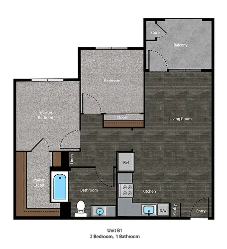 Floor plan 2 Bedroom