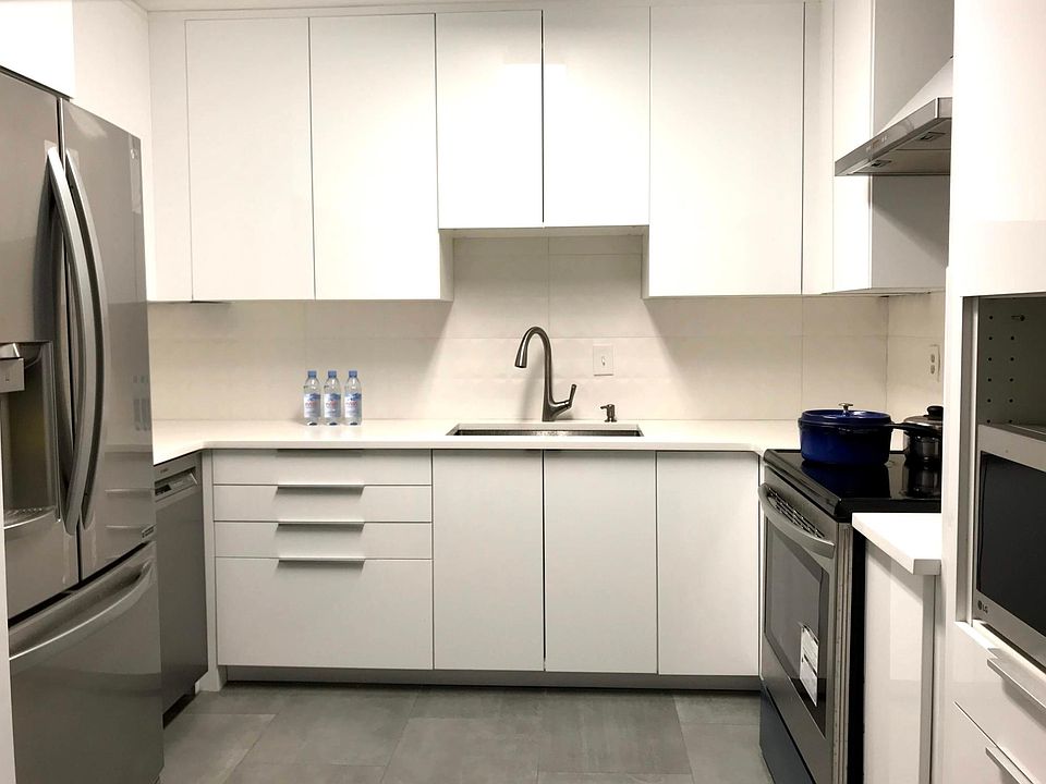 Updated kitchen with stainless steel appliances