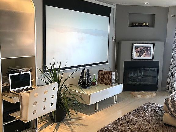 Living Area w/Fireplace