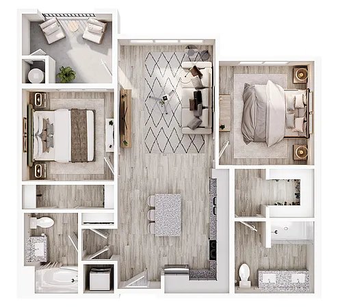 Floor plan 2 Bedroom