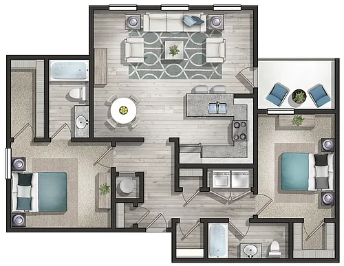 Floor plan The Bon Secour