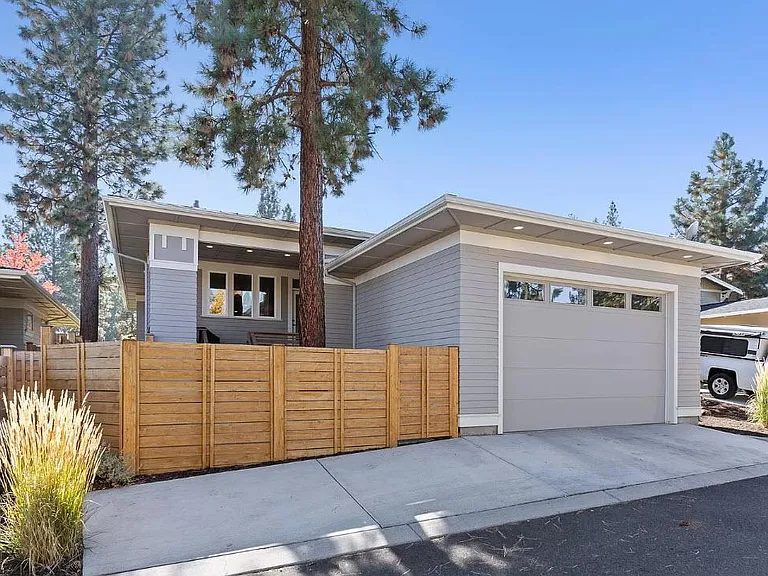 Garage with high clearance entry and additional parking