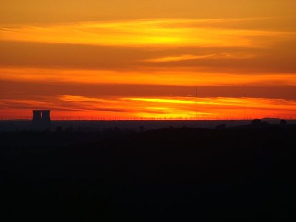 Windmills Sunset from back deck
