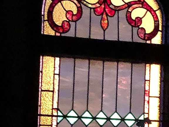 Twin stained glass in master