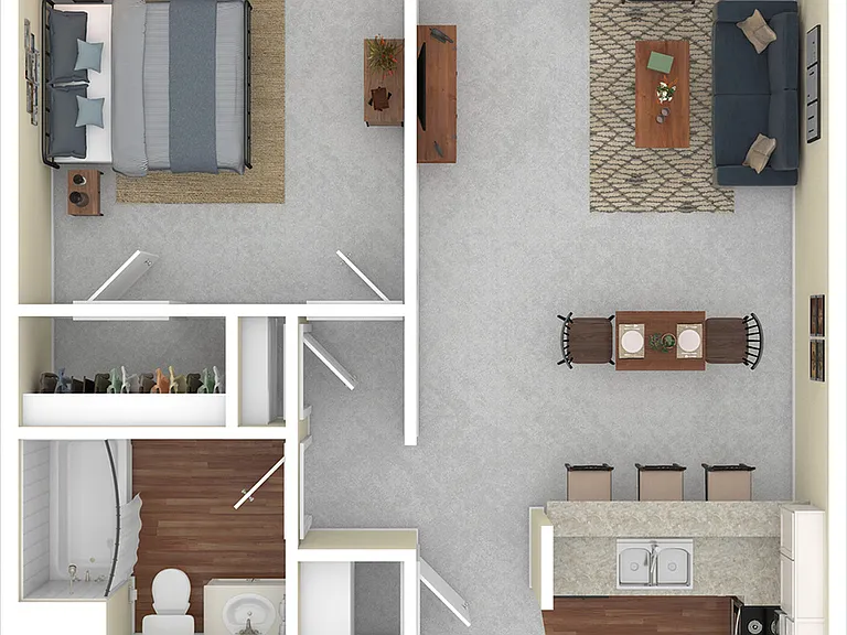 Waters Edge 1x1 w furniture Waters Edge 1x1 w furniture
