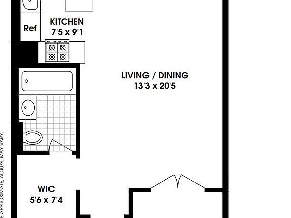 2nd image of 333 W 56th St APT 6H