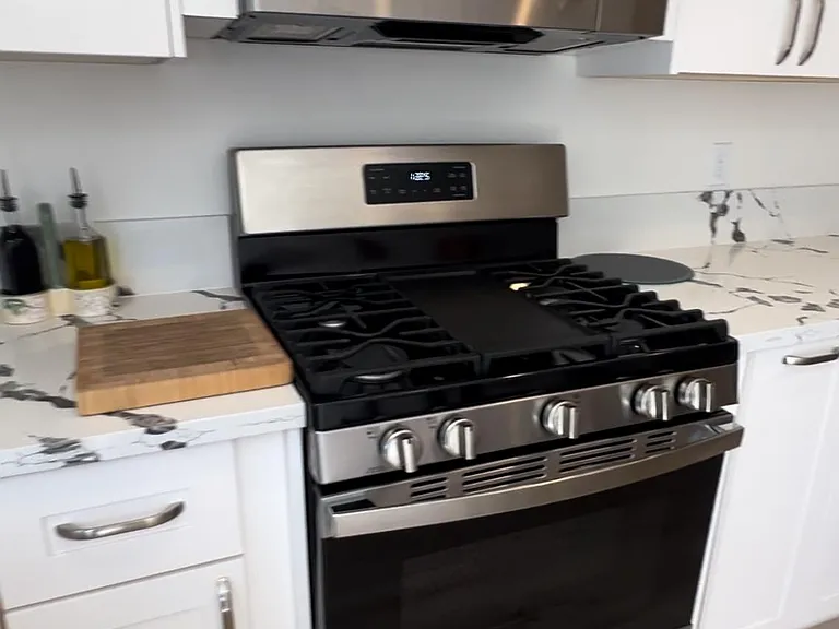 All brand new, stainless appliances