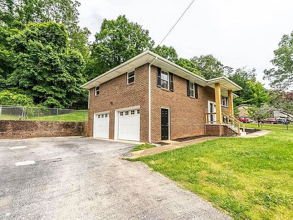 Driveway with 2 car Garage