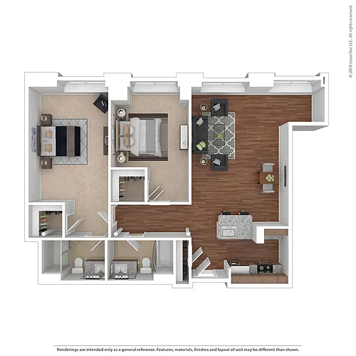 Floor plan Two Bedroom