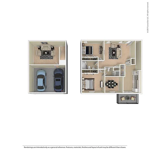 Floor plan 2x2 Family Room Camelot Arms