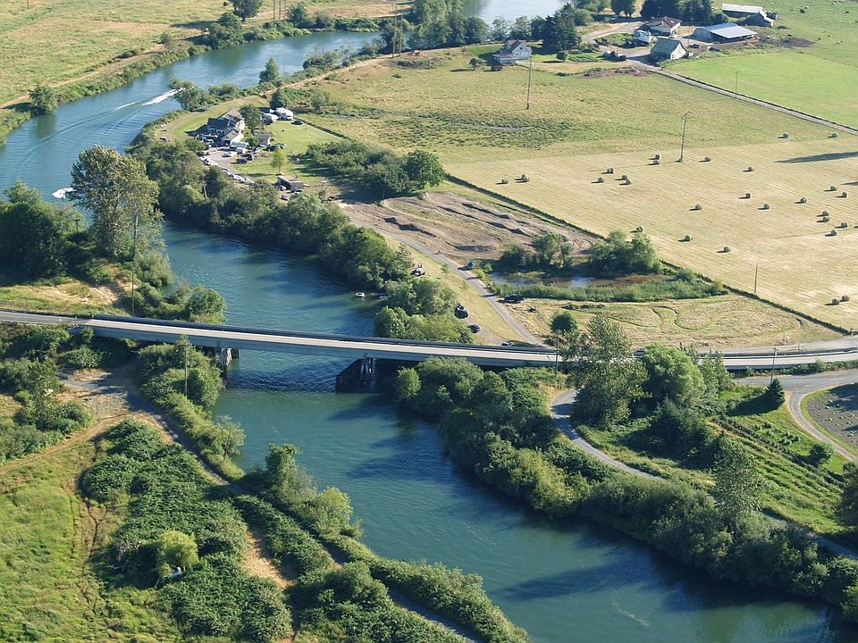 aerial view looking south
