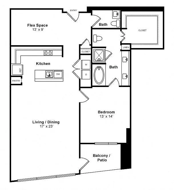 Floor plan Optimistic - High-Rise