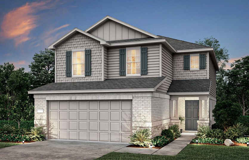 Home Exterior E shown in Winter Sky Color Scheme