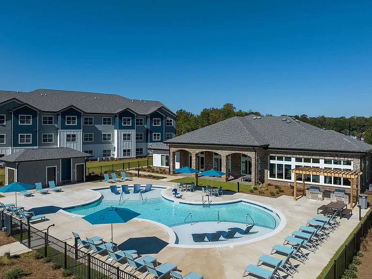 Arial View of Resort Style Pool
