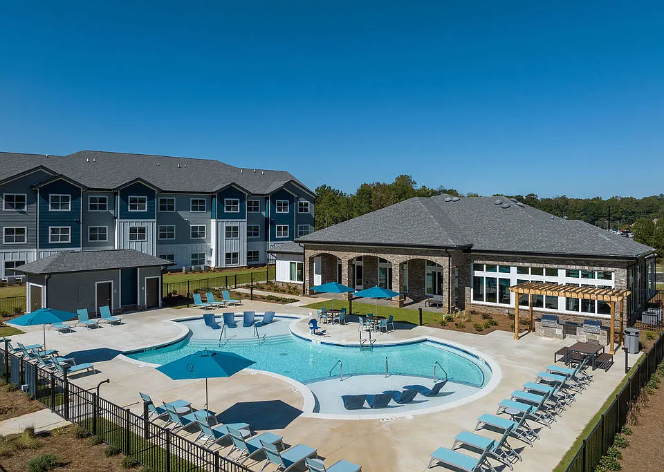 Arial View of Resort Style Pool