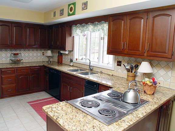 The large kitchen has update