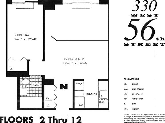 3rd image of 330 W 56th St APT 9N