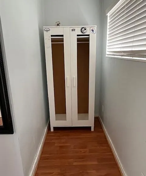 Armoire in bedroom