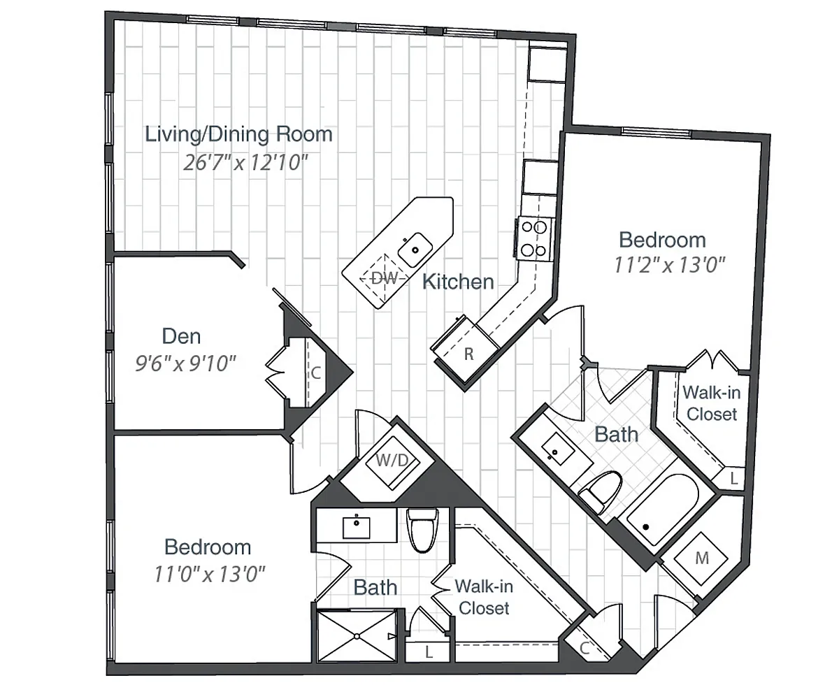 Floor plan B22D-1266
