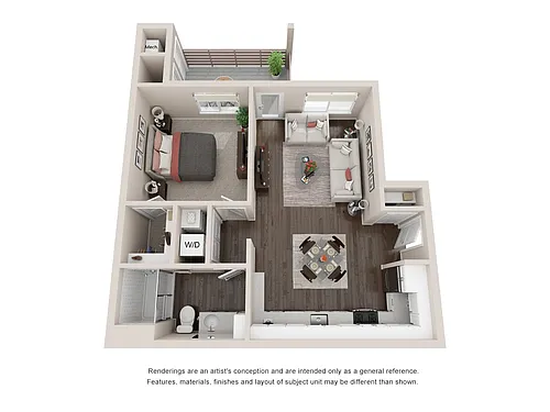 Floor plan 1 Bedroom