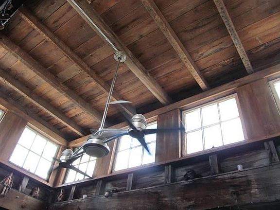 Skylight box, with cool helicopter brushed nickel fan.