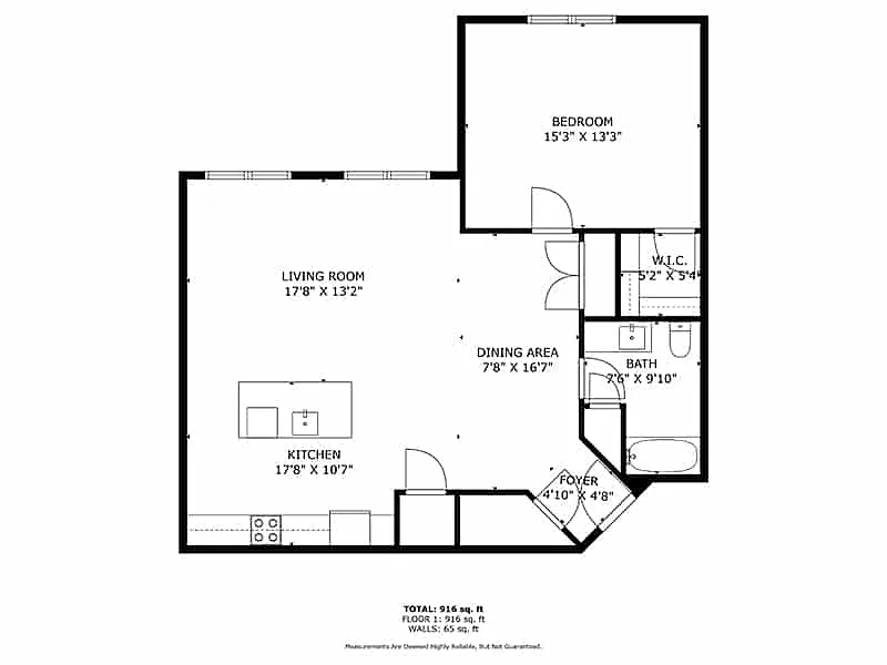 Floor plan 1 Bedroom