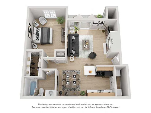 Floor plan A3 - Income Restricted