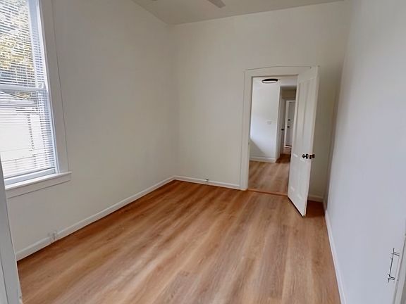 Second room, closet to the left of camera's perspective
