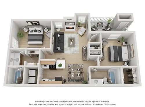 Floor plan 2x2A