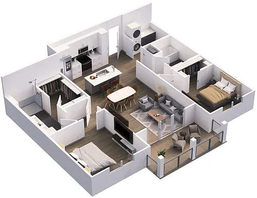 Floor plan B-Flat 2